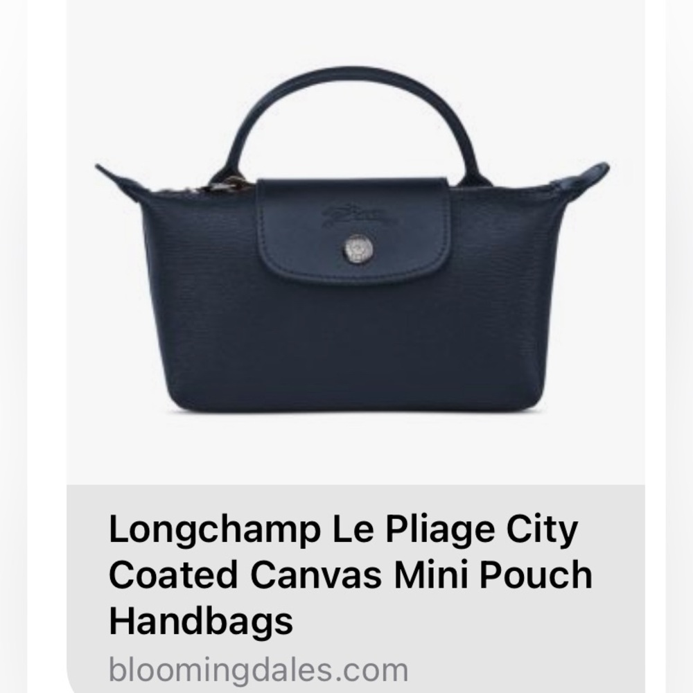 Longchamp Le Pliage City Coated Canvas Mini Pouch